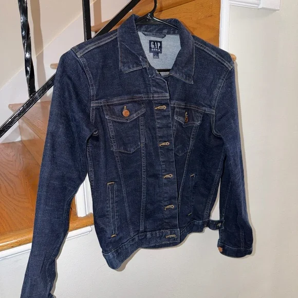 GAP Dark Blue Denim Jean Jacket for Women - Picture 1 of 3